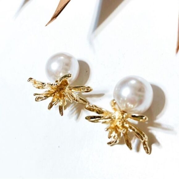 Flower earrings #1479 - Picture 3 of 4